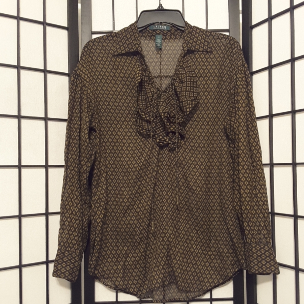 Ralph Lauren small long sleeve blouse